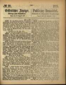 Oeffentlicher Anzeiger. 1872.08.29 Nro.35