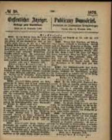 Oeffentlicher Anzeiger. 1872.09.19 Nro.38