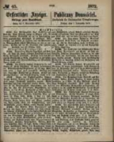 Oeffentlicher Anzeiger. 1872.11.07 Nro.45