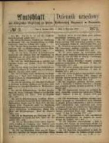 Amtsblatt der K&ouml;niglichen Regierung zu Posen. 1872.01.09 Nro.2