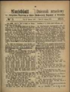 Amtsblatt der K&ouml;niglichen Regierung zu Posen. 1872.02.27 Nro.9