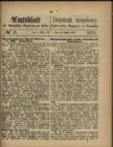 Amtsblatt der K&ouml;niglichen Regierung zu Posen. 1872.03.12 Nro.11