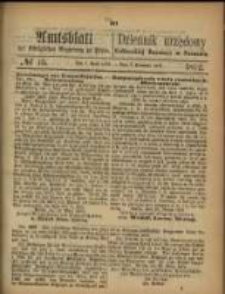 Amtsblatt der K&ouml;niglichen Regierung zu Posen. 1872.04.07 Nro.15
