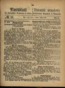 Amtsblatt der K&ouml;niglichen Regierung zu Posen. 1872.05.07 Nro.19