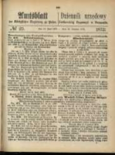 Amtsblatt der K&ouml;niglichen Regierung zu Posen. 1872.06.18 Nro.25