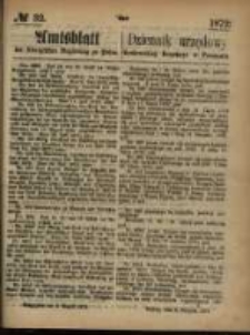 Amtsblatt der K&ouml;niglichen Regierung zu Posen. 1872.08.08 Nro.32