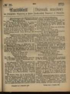 Amtsblatt der K&ouml;niglichen Regierung zu Posen. 1872.09.05 Nro.36