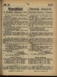 Amtsblatt der K&ouml;niglichen Regierung zu Posen. 1872.09.12 Nro.37