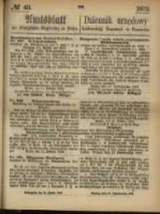Amtsblatt der K&ouml;niglichen Regierung zu Posen. 1872.10.24 Nro.43
