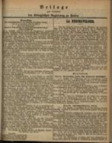 Beilage zum Amtsblatt der K&ouml;niglichen Regierung zu Posen