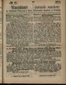 Amtsblatt der K&ouml;niglichen Regierung zu Posen. 1872.11.21 Nro.47