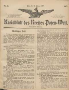 Kreisblatt des Kreises Posen-West 1907.02.21 Jg.19 Nr8