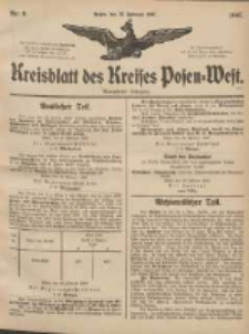 Kreisblatt des Kreises Posen-West 1907.02.28 Jg.19 Nr9