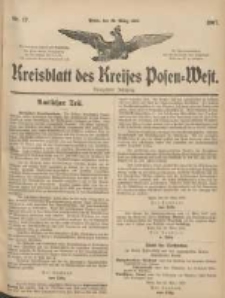 Kreisblatt des Kreises Posen-West 1907.03.28 Jg.19 Nr13