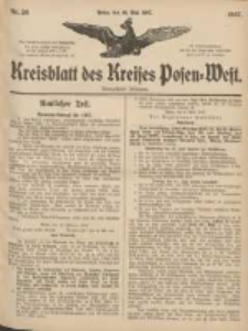 Kreisblatt des Kreises Posen-West 1907.05.16 Jg.19 Nr20