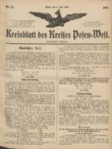 Kreisblatt des Kreises Posen-West 1907.06.06 Jg.19 Nr23