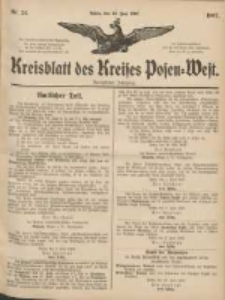 Kreisblatt des Kreises Posen-West 1907.06.13 Jg.19 Nr24