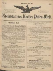 Kreisblatt des Kreises Posen-West 1907.06.27 Jg.19 Nr26