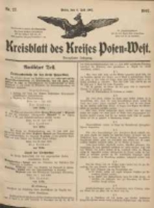 Kreisblatt des Kreises Posen-West 1907.07.04 Jg.19 Nr27