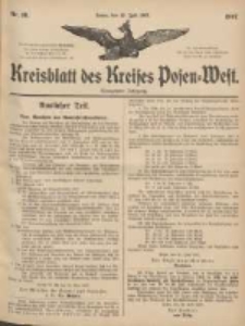 Kreisblatt des Kreises Posen-West 1907.07.25 Jg.19 Nr30