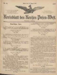 Kreisblatt des Kreises Posen-West 1907.08.22 Jg.19 Nr34