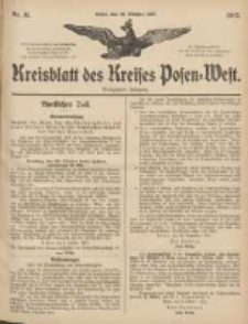 Kreisblatt des Kreises Posen-West 1907.10.10 Jg.19 Nr41