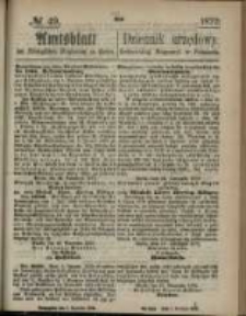 Amtsblatt der K&ouml;niglichen Regierung zu Posen. 1872.12.05 Nro.49