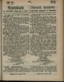Amtsblatt der K&ouml;niglichen Regierung zu Posen. 1872.12.12 Nro.50