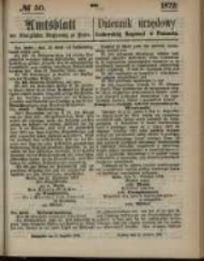 Amtsblatt der Königlichen Regierung zu Posen. 1872.12.12 Nro.50