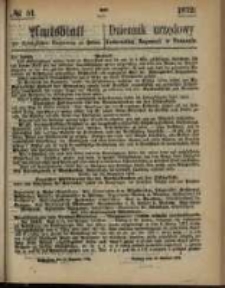 Amtsblatt der K&ouml;niglichen Regierung zu Posen. 1872.12.19 Nro.51