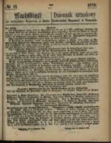Amtsblatt der Königlichen Regierung zu Posen. 1872.12.19 Nro.51