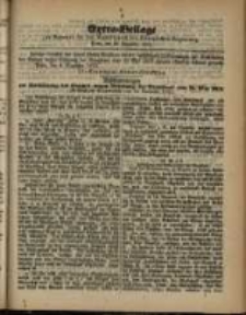Extra=Beilage zum Amtsblatt der K&ouml;niglichen Regierung zu Posen, den 26. Dezember 1872
