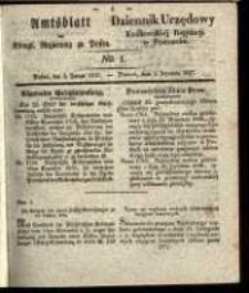 Amtsblatt der K&ouml;niglichen Regierung zu Posen. 1837.01.03 Nro.1