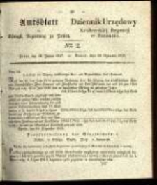 Amtsblatt der K&ouml;niglichen Regierung zu Posen. 1837.01.10 Nro.2