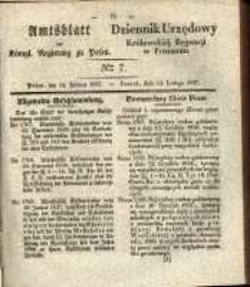 Amtsblatt der K&ouml;niglichen Regierung zu Posen. 1837.02.14 Nro.7