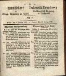 Amtsblatt der Königlichen Regierung zu Posen. 1837.02.14 Nro.7