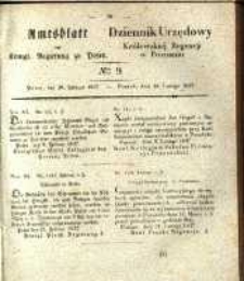 Amtsblatt der K&ouml;niglichen Regierung zu Posen. 1837.02.28 Nro.9