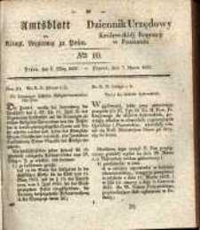 Amtsblatt der K&ouml;niglichen Regierung zu Posen. 1837.03.07 Nro.10