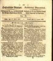 Oeffentlicher Anzeiger. 1827.07.17 Nro.29