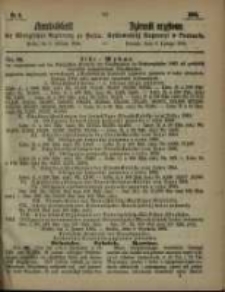 Amtsblatt der K&ouml;niglichen Regierung zu Posen. 1864.02.09 Nro.6