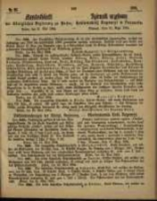 Amtsblatt der K&ouml;niglichen Regierung zu Posen. 1864.05.31 Nro.22