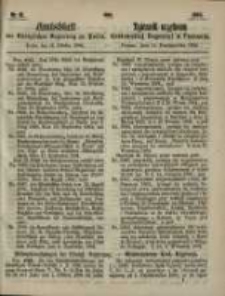 Amtsblatt der Königlichen Regierung zu Posen. 1864.10.11 Nro.41