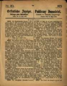 Oeffentlicher Anzeiger. Beilage zum Amtsblatt. 1875