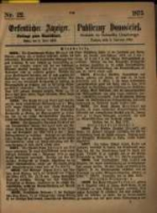 Oeffentlicher Anzeiger. 1875.06.02 Nro.22