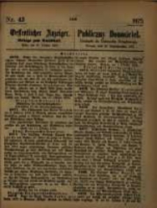 Oeffentlicher Anzeiger. 1875.10.27 Nro.43