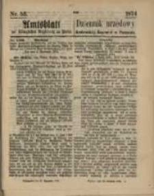 Amtsblatt der K&ouml;niglichen Regierung zu Posen. 1874.12.31 Nr 53