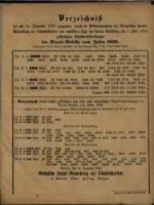 Verzeichniss der am 15. Dezember 1873 gezogenen, &hellip; der Staats-Anleihe vom Jahre 1856.
