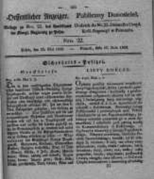 Oeffentlicher Anzeiger. 1832.05.29 Nro.22