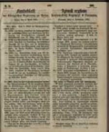 Amtsblatt der K&ouml;niglichen Regierung zu Posen. 1865.04.04 Nro.14