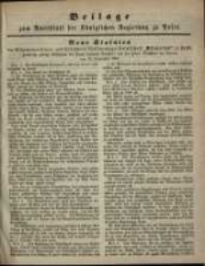 Beilage zum Amtsblatt der K&ouml;niglichen Regierung zu Posen. Neue Statuten